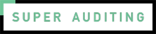 Super Auditing logo on black background